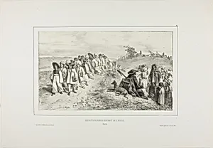 Hungarian Children Going to School by Denis Auguste Marie Raffet