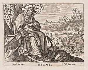 Hyems, from Four Seasons by Philips Galle