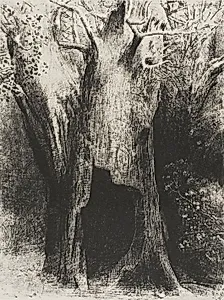 I Plunged into Solitude. I Dwelt in the Tree behind Me, plate 9 of 24 by Odilon Redon