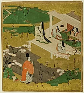 Illustration of the Tale of Genji, chapter 5 Waka-Murasaki