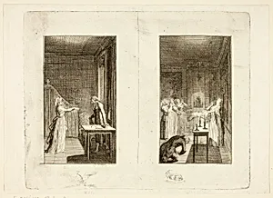 Illustration to Samuel Richardson's Clarissa by Daniel Nikolaus Chodowiecki