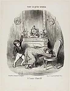 In the manner of Henry IV, from Tout Ce Qu'on Voudra by Honoré-Victorin Daumier