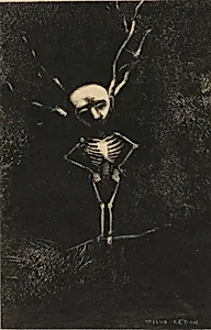 In the Maze of Branches, the Pale Figure Appeared, plate 2 of 7 by Odilon Redon