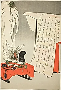 Index Sheet, , from the series "One Hundred No Dramas (Nogaku hyakuban)" by Tsukioka Kôgyo