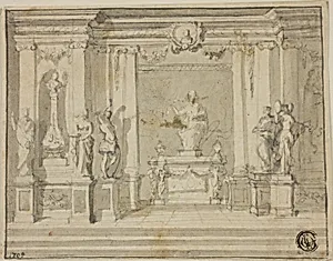 Inner Portico with Statues