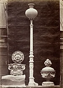 Interior Details and Candelabra, Théâtre du Vaudeville, Paris