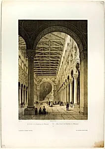 Interior of the Basilica of Munich, plate 70 from Allemande
