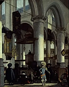 Interior of the Oude Kerk, Delft