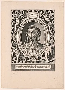 Ira, plate 6 from The Seven Vices