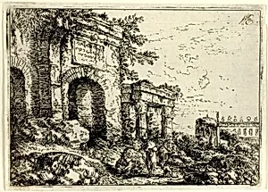 Italian Landscape with Ruins