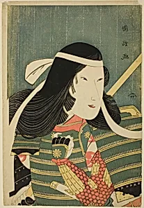 Iwai Kumesaburo in the Role of Lady Tomoe