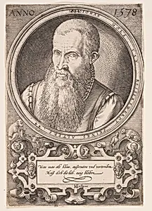 Jan Goltz II, Father of the Artist by Hendrick Goltzius