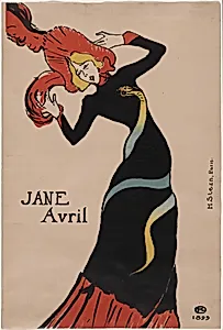 Jane Avril by Henri de Toulouse-Lautrec