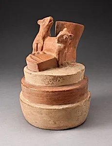 Jar Depicting Mating Rats by Moche