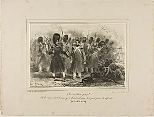 Je n'tire pas! Si la cause était bonne, y n'faudrait pas d'argent pour la défendre. 28 Juillet 1830
