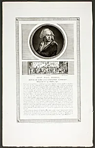 Jean Paul Marat, Paris Deputy to the National Convention, from the series Tableaux historiques de la révolution française