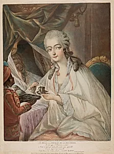 Jeanne Bécu, Comtesse Du Barry, and her servant Zamor