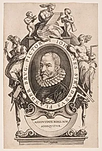 Johannes Stradanus by Hendrick Goltzius