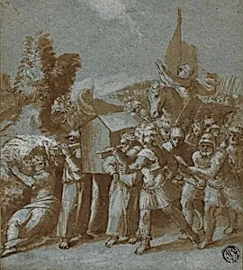 Joshua and the Israelites Crossing the Jordan