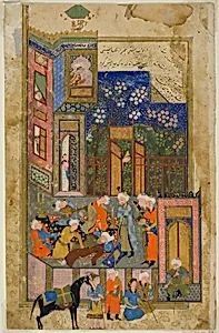 Judge (Qazi) of Hamadan in a Drunken State, a scene from the Gulistan of Sa'di by Unknown