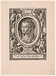 Justitia, plate 5 from The Seven Virtues