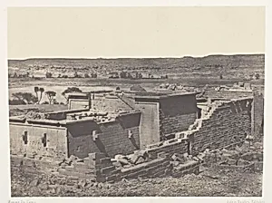 Kalabscheh, Vue Générale du Temple de Kalabscheh (Talmis); Nubie, plate 89 from the album "Egypte, Nubie, Palestine et Syrie" (1852) by Maxime Du Camp