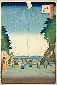 Kasumigaseki, from the series "One Hundred Famous Views of Edo (Meisho Edo hyakkei)" by Utagawa Hiroshige