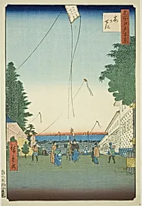 Kasumigaseki, from the series "One Hundred Famous Views of Edo (Meisho Edo hyakkei)" by Utagawa Hiroshige