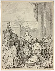 King Solomon Worshipping the Pagan Idol