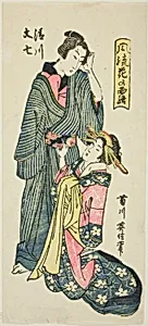 Kiyokawa and Bunshichi, from the series "Elegant Dew of Flowers (Furyu hana no tsuyu)"