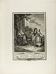 La Promenade du Matin ( The Morning Walk, from Monument du Costume Physique et Moral de la fin du Dix-huitième siècle)