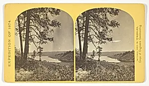 Lagunas Caballo, or Horse Lakes, 14 miles, N. W. from Tierra Amarilla, New Mexico. The water of the lakes is strongly mineral and not fit for men or animals to drink, No. 44 from the series "Geographical Explorations and Surveys West of the 100th Meridian"