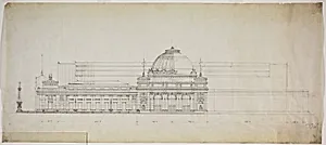Lakefront Exhibition Hall, Chicago, Illinois, Elevation