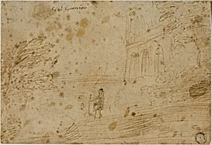 Landscape with Figure and House