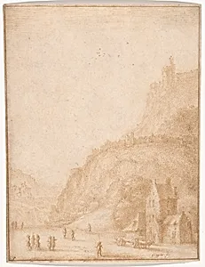 Landscape with Figures and Horses in the Foreground