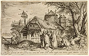 Landscape with Gypsy Women Near a Farm Building