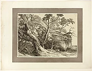 Landscape with Large Trees, from the first issue of Specimens of Polyautography