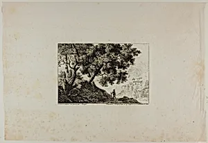 Landscape with Man Carrying Staff