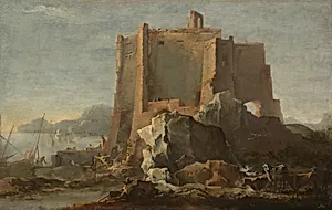 Landscape with Rock and Fortress