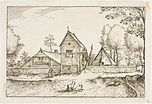 Large Walled Farm, plate 23 after Pictures of Farms, Country Houses and Rustic Villages (Praediorum villarum et rusticarum casularum icones)