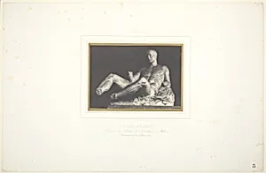 Le Thésée de Phidias/ Fragment du Fronton du Parthenon d'Athènes/ Maintenant au Musée Britannique by Louis-Désiré Blanquart-Evrard