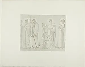 Legendary Saints of France (center frieze)