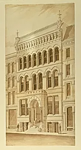 Lenox Building, Chicago, Illinois, Perspective by Carter, Drake and Wight