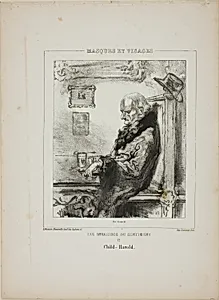 Les Invalides du Sentiment: Child-Harold by Paul Gavarni