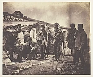 Lieutenant Colonel Shadforth and Officers of the 57th by Roger Fenton