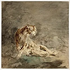 Lioness with her Family