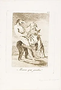 Look How Solemn They Are!, plate 63 from Los Caprichos by Francisco José de Goya y Lucientes