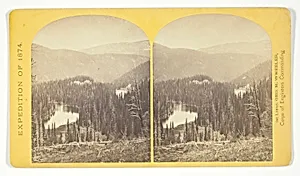 Lost Lakes, head of Conejos Cañon, Colorado, in the Sierra San Juan range, near divide between Conejos and south fork of Alamosa Rivers, surrounded by forest of Douglass spruce, and approximately 11.000 feel above sea-level, No. 37 from the series "Geographical Explorations and Surveys West of the 100th Meridian"