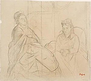 Madame Lisle and Madame Loubens by Hilaire Germain Edgar Degas