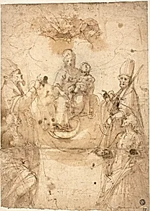 Madonna and Child with Adoring Saints